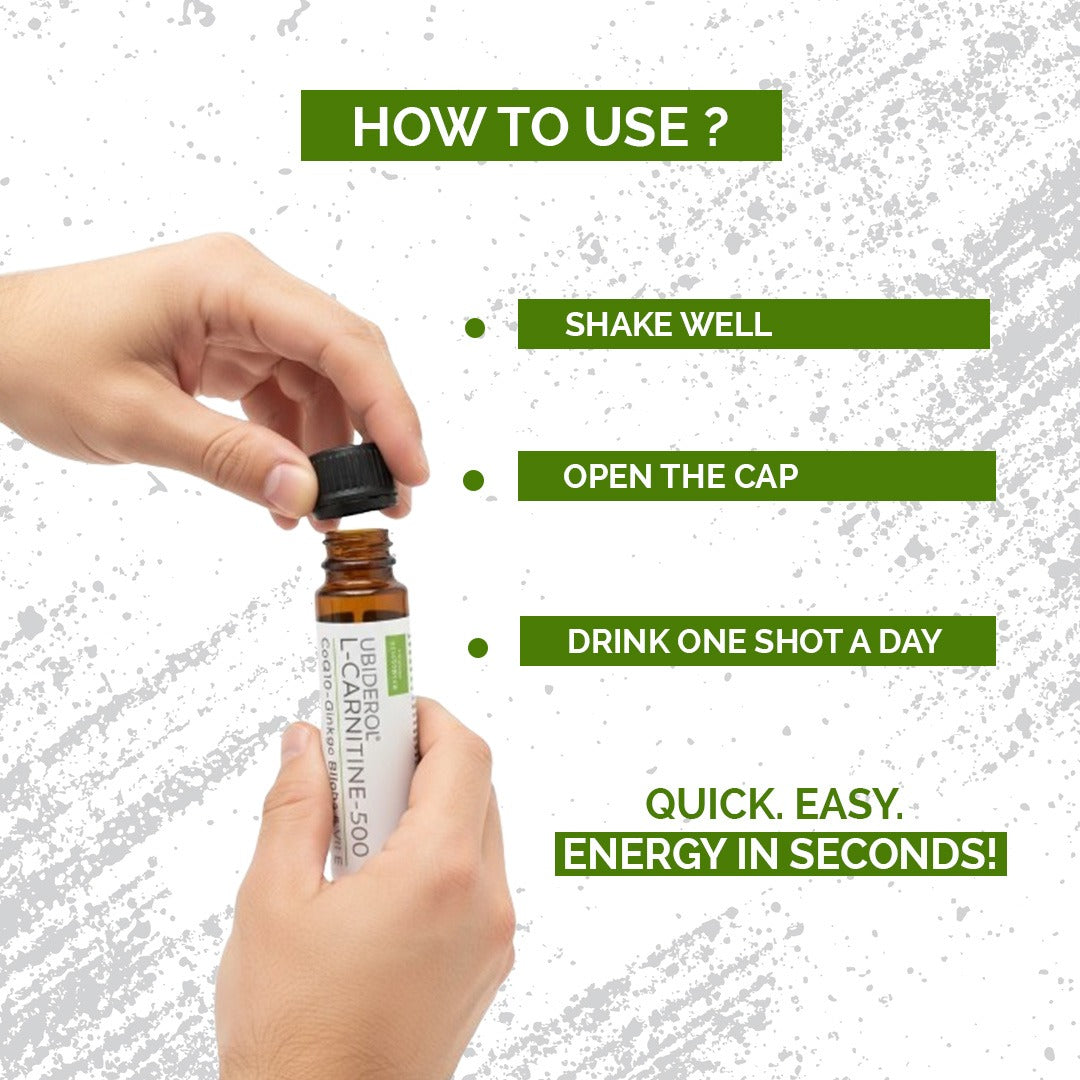 UBIDEROL - ENERGY BOOSTER DRINKABLE SHOTS PACK OF 6